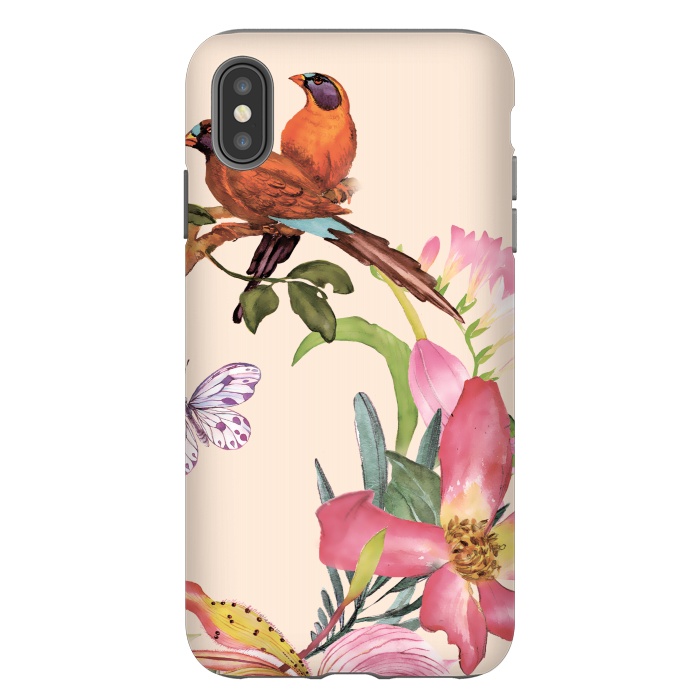 iPhone Xs Max StrongFit Sweet Birds by Creativeaxle