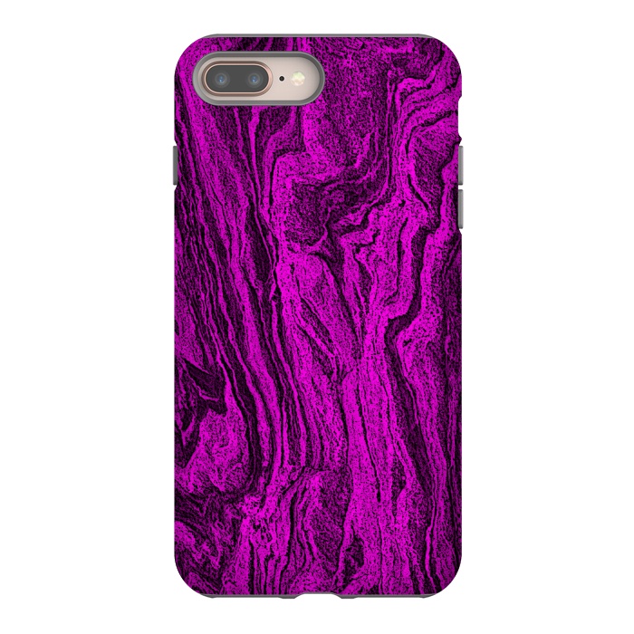 iPhone 7 plus StrongFit Purple designer marble textured design by Josie