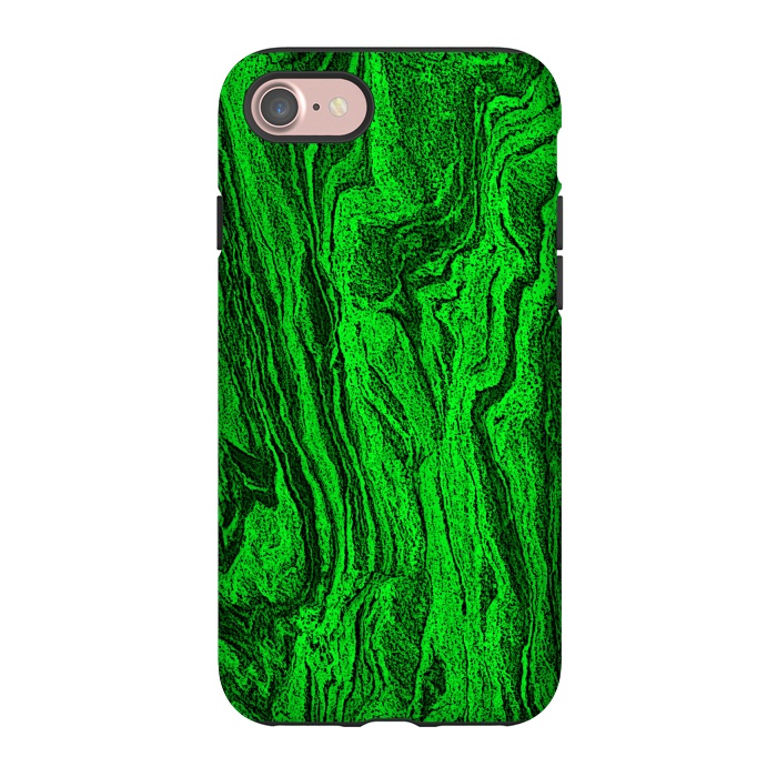 iPhone 7 StrongFit Green marble textured design by Josie