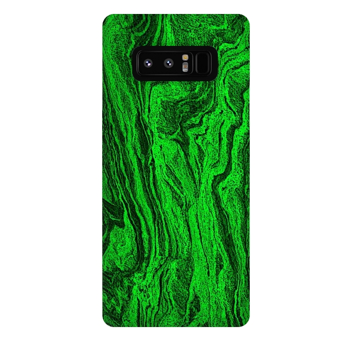 Galaxy Note 8 StrongFit Green marble textured design by Josie