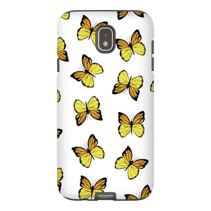Galaxy J7 StrongFit Yellow butterflies by Julia Badeeva