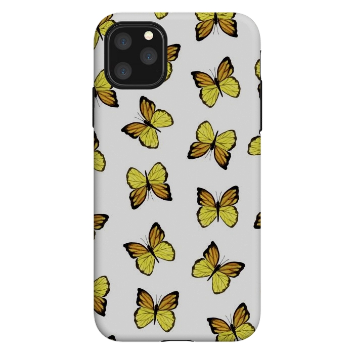 iPhone 11 Pro Max StrongFit Yellow butterflies by Julia Badeeva