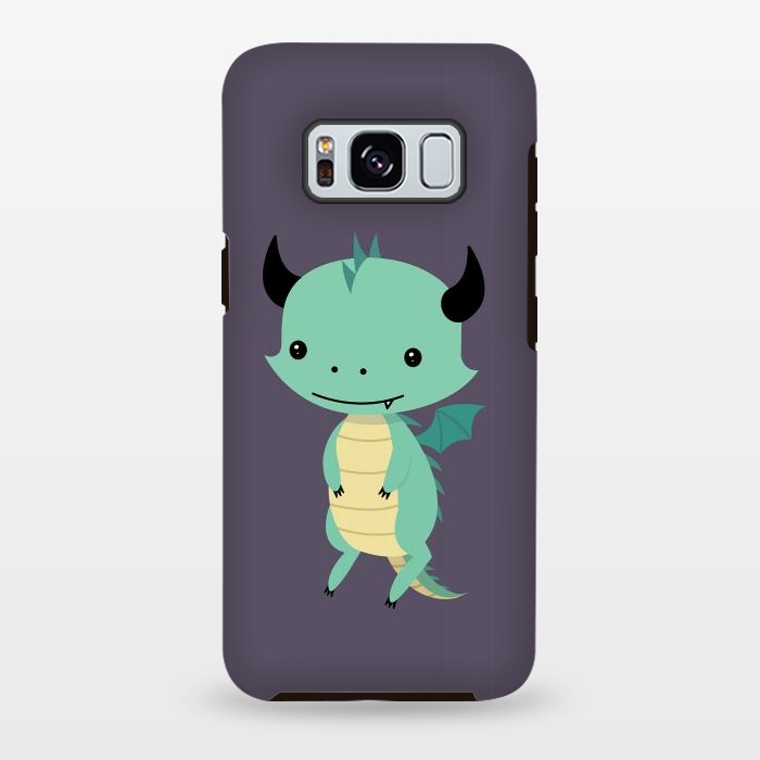 Galaxy S8 plus StrongFit Cute dragon by Laura Nagel