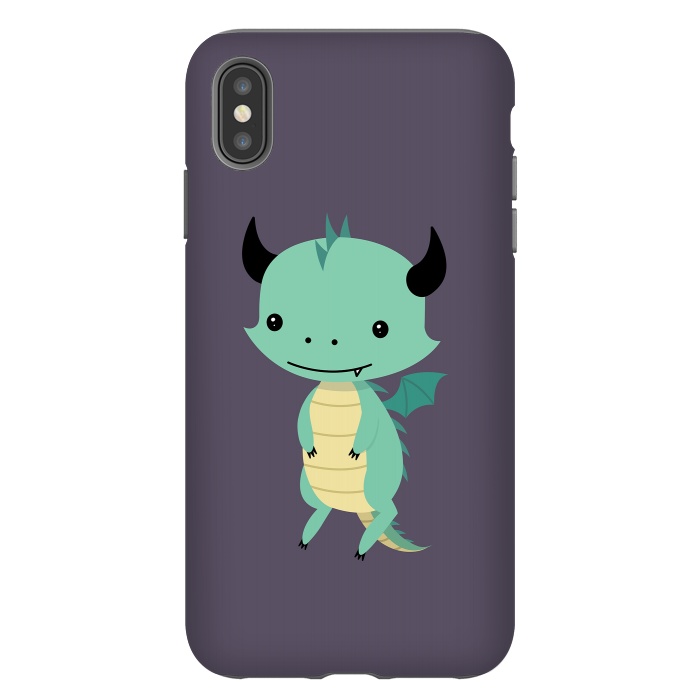 iPhone Xs Max StrongFit Cute dragon by Laura Nagel