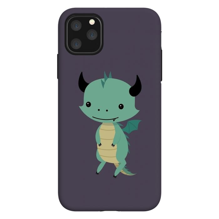 iPhone 11 Pro Max StrongFit Cute dragon by Laura Nagel