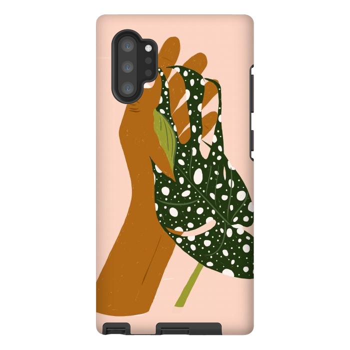 Galaxy Note 10 plus StrongFit Botanical Love by Uma Prabhakar Gokhale