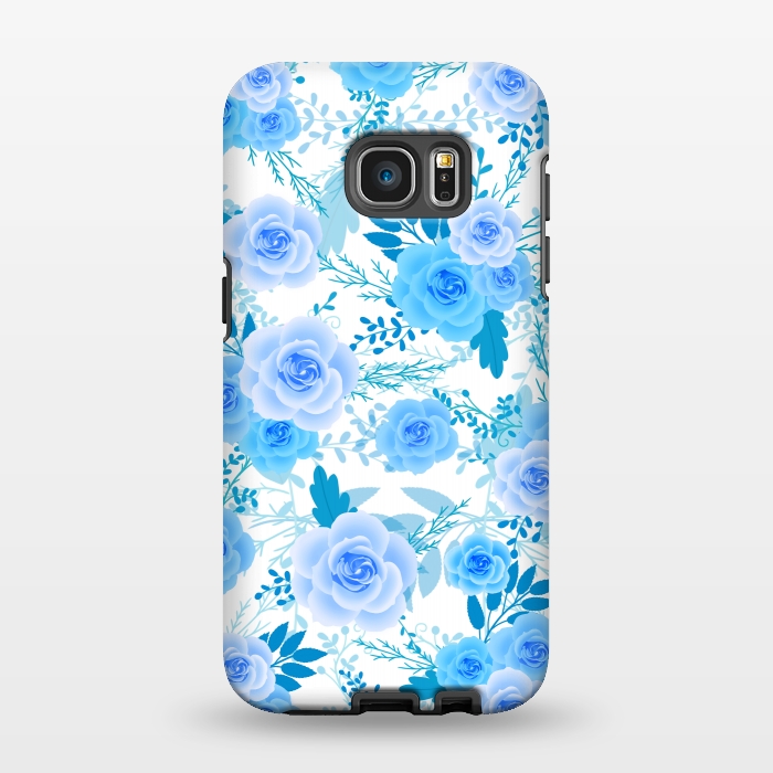 Galaxy S7 EDGE StrongFit Blue roses by Jms