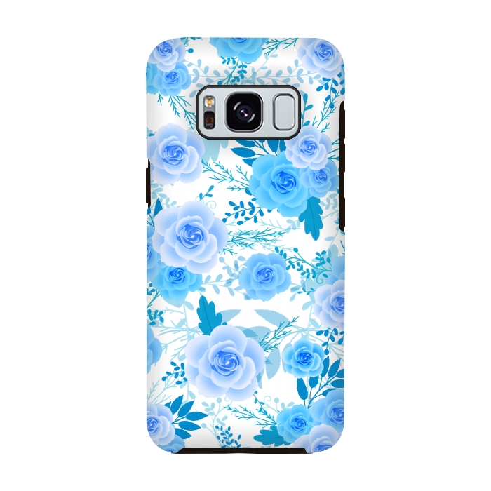 Galaxy S8 StrongFit Blue roses by Jms