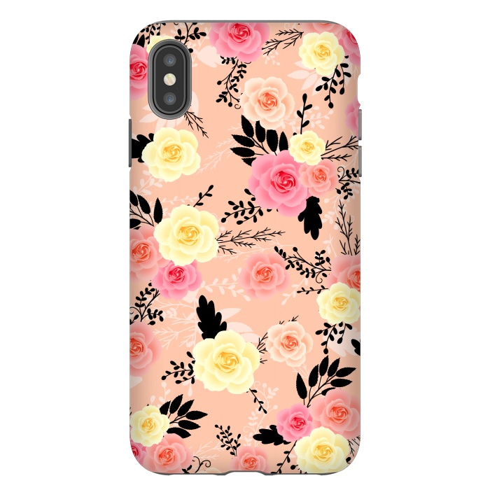 iPhone Xs Max StrongFit Roses pattern by Jms