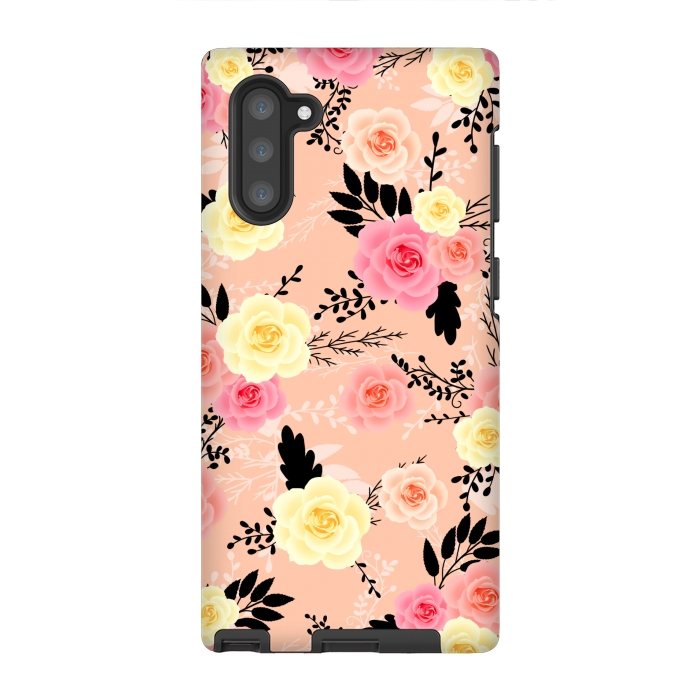 Galaxy Note 10 StrongFit Roses pattern by Jms