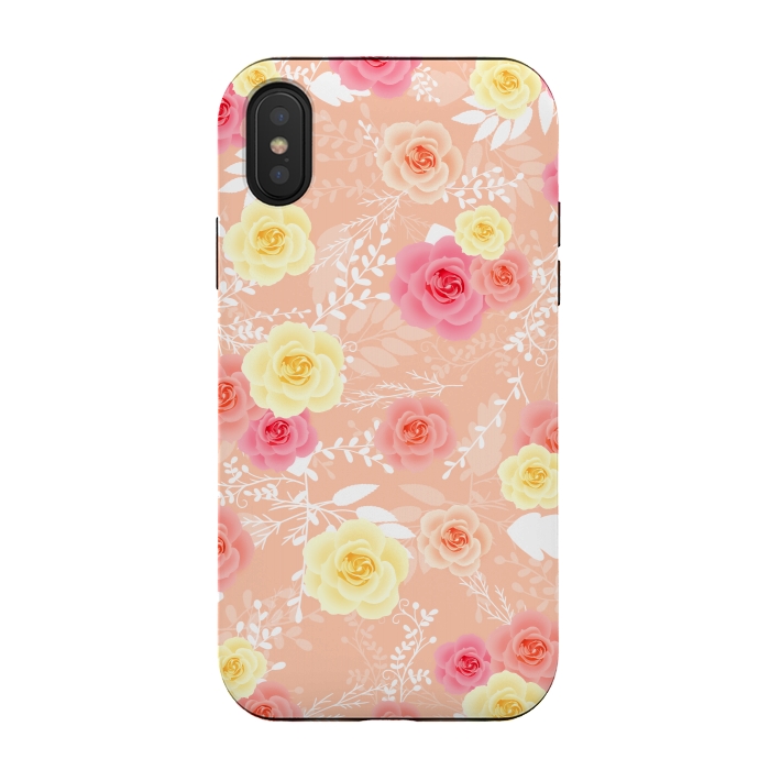iPhone Xs / X StrongFit Roses art by Jms