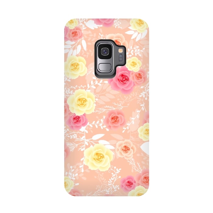 Galaxy S9 StrongFit Roses art by Jms