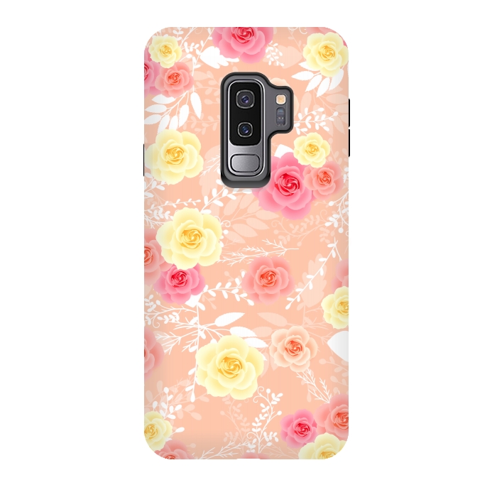 Galaxy S9 plus StrongFit Roses art by Jms