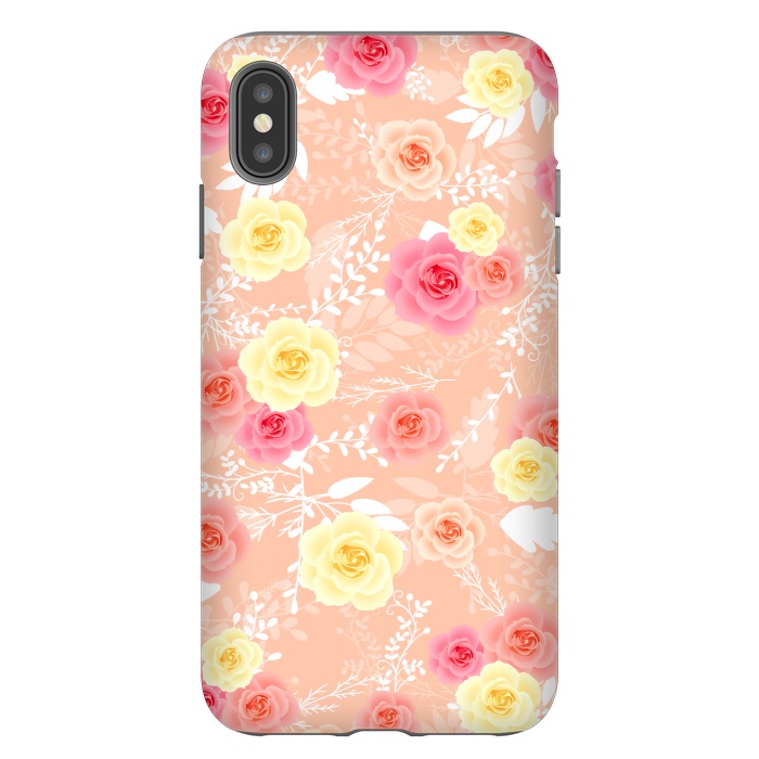 iPhone Xs Max StrongFit Roses art by Jms