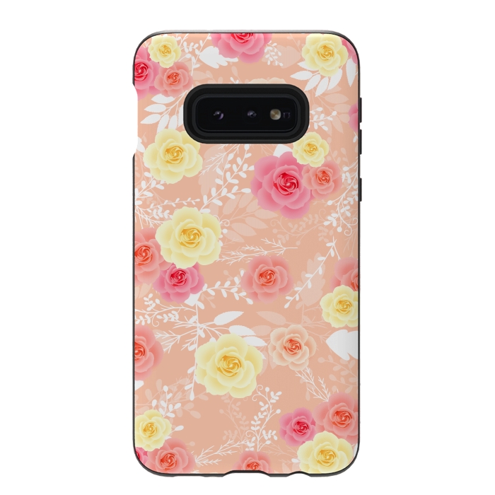 Galaxy S10e StrongFit Roses art by Jms