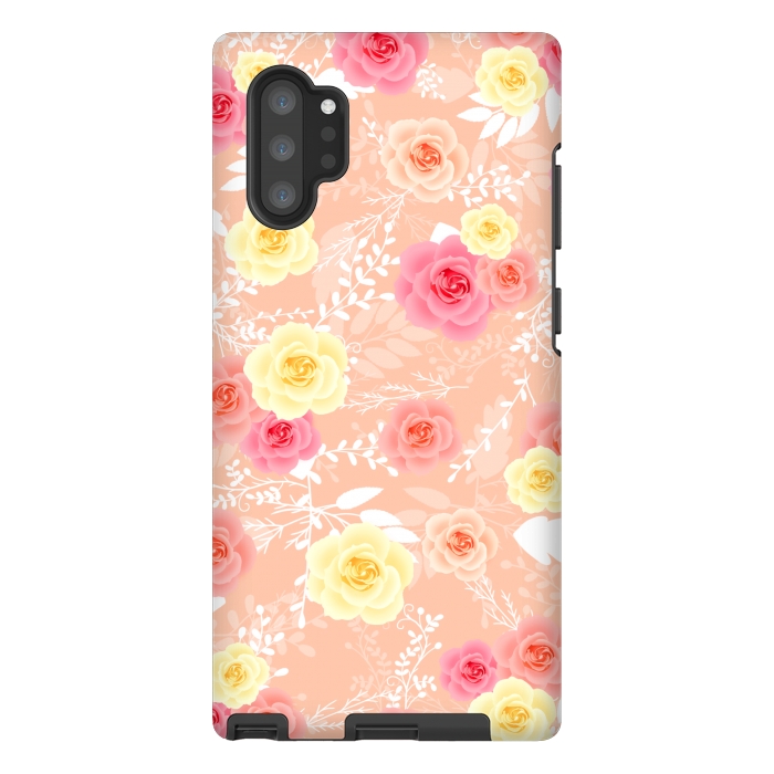 Galaxy Note 10 plus StrongFit Roses art by Jms