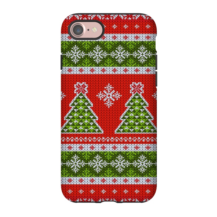 iPhone 7 StrongFit Ugly christmas sweater pattern  by Winston