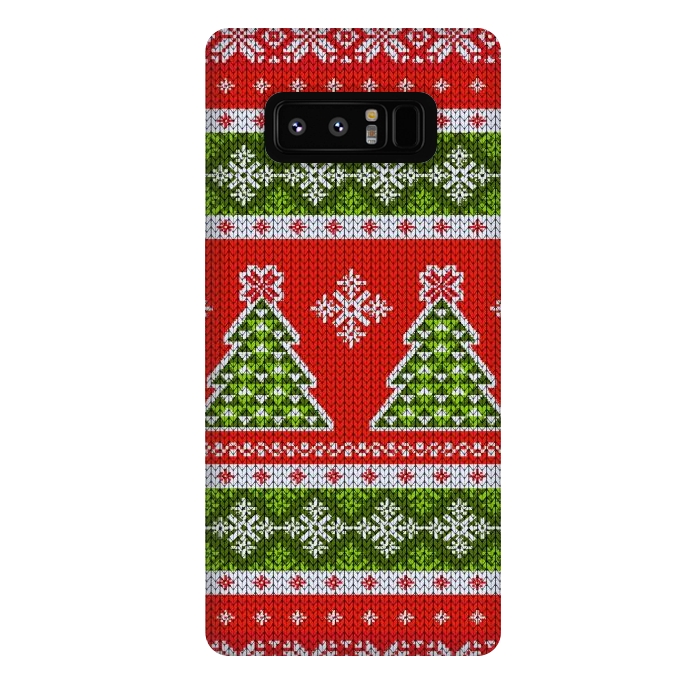 Galaxy Note 8 StrongFit Ugly christmas sweater pattern  by Winston