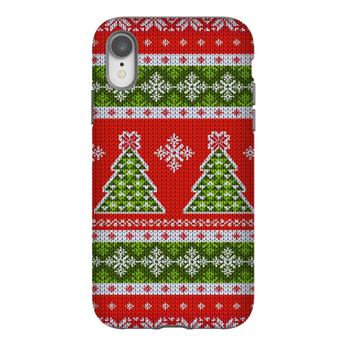 iPhone Xr StrongFit Ugly christmas sweater pattern  by Winston