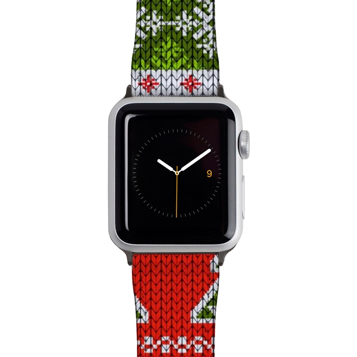 Watch 42mm / 44mm Strap PU leather Ugly christmas sweater pattern  by Winston