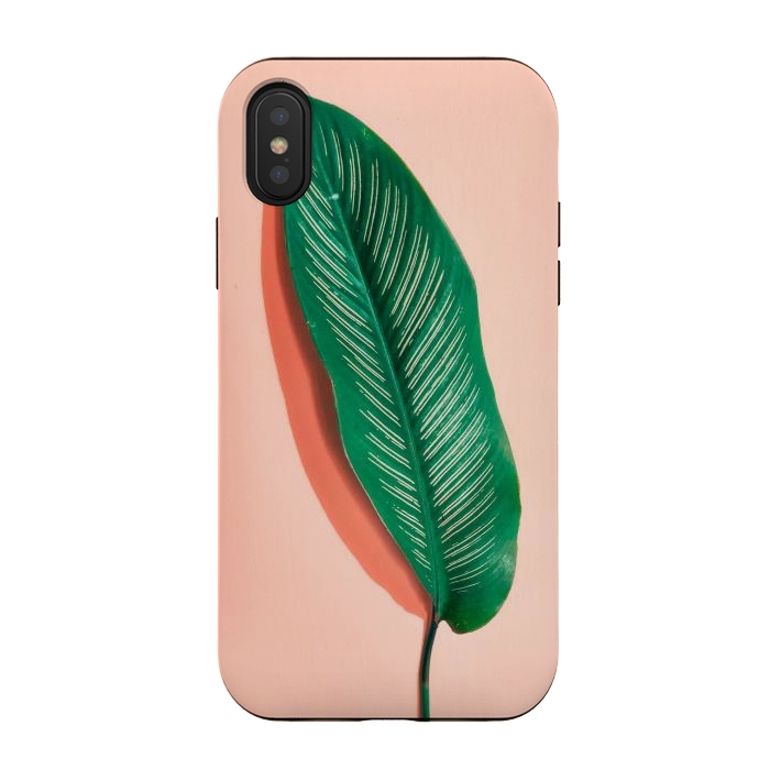 iPhone Xs / X StrongFit Green leaf  by Winston