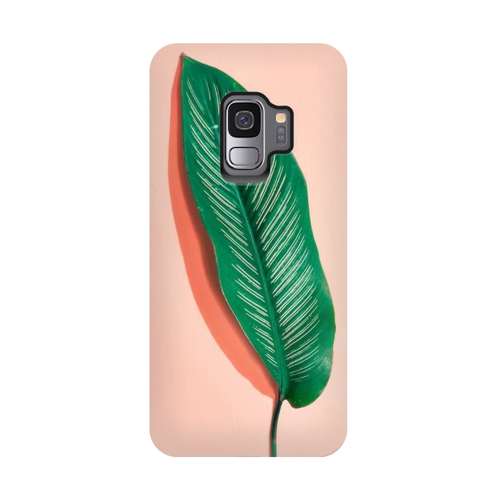 Galaxy S9 StrongFit Green leaf  by Winston
