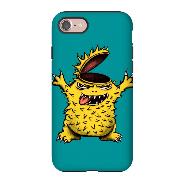 iPhone 7 StrongFit Crazy Brainless Chicken Monster Character by Boriana Giormova