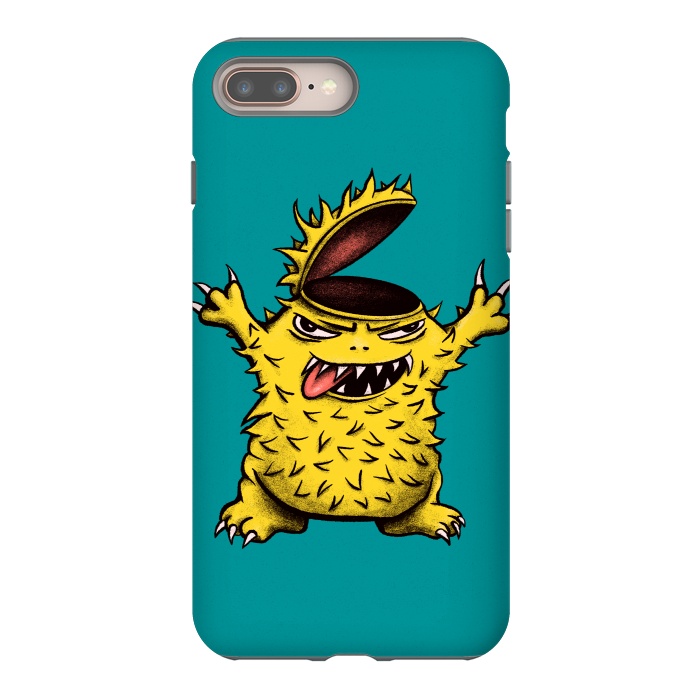 iPhone 7 plus StrongFit Crazy Brainless Chicken Monster Character by Boriana Giormova