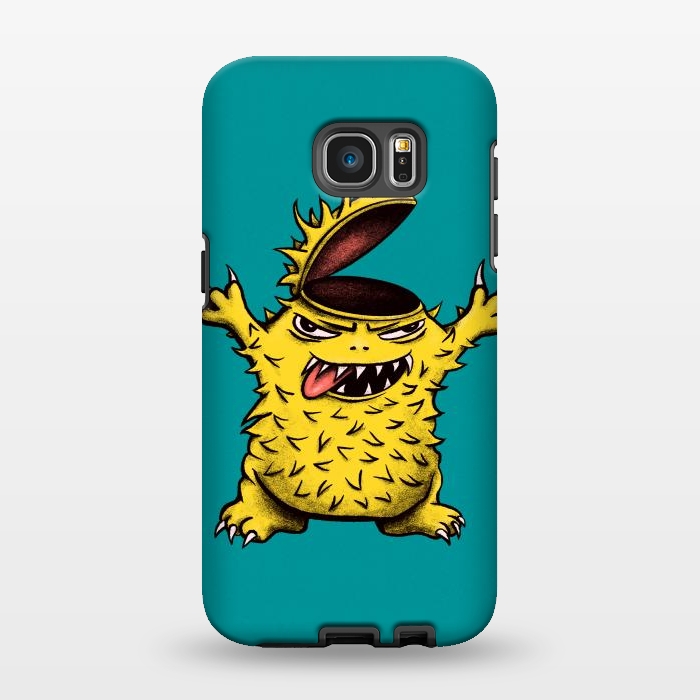 Galaxy S7 EDGE StrongFit Crazy Brainless Chicken Monster Character by Boriana Giormova