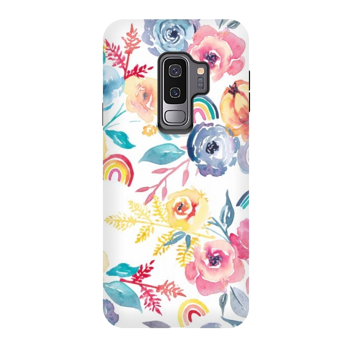 Galaxy S9 plus StrongFit Roses and Rainbows by gingerlique