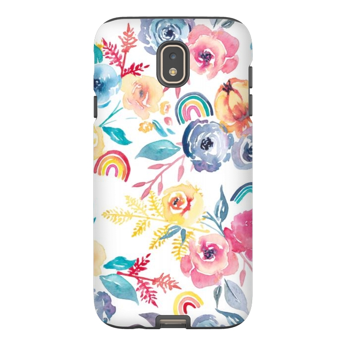 Galaxy J7 StrongFit Roses and Rainbows by gingerlique
