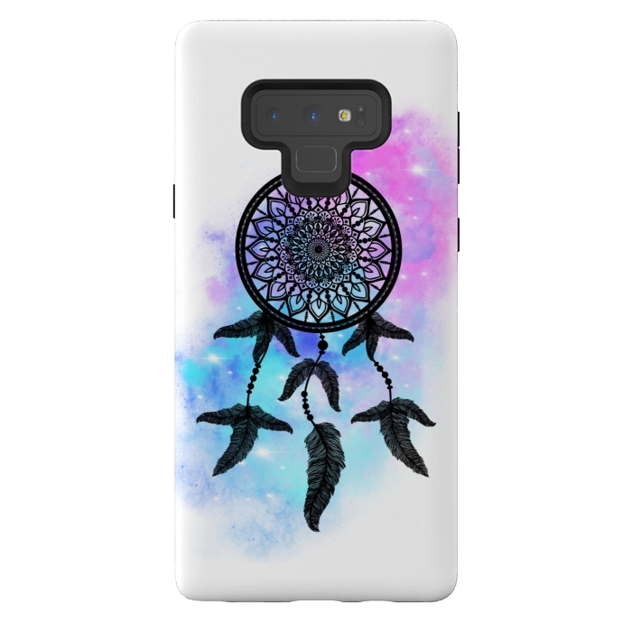 Galaxy Note 9 StrongFit Black dreamcatcher by Jms