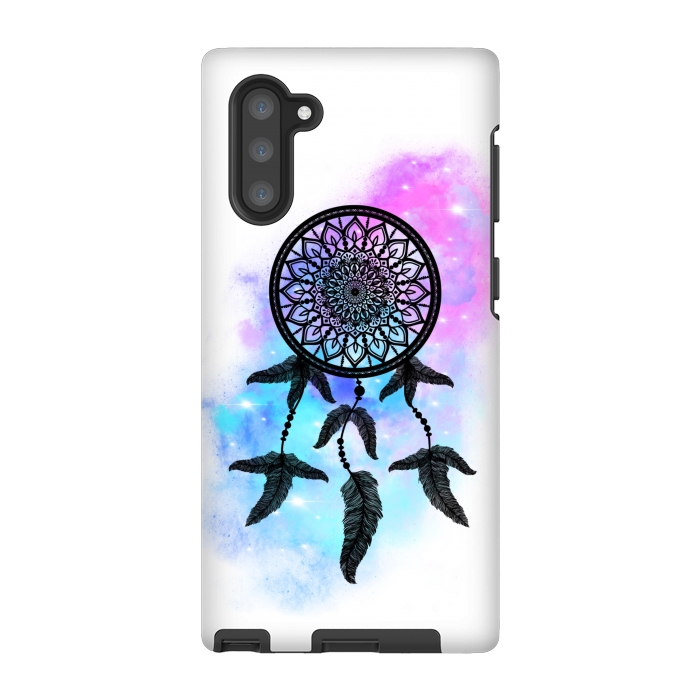 Galaxy Note 10 StrongFit Black dreamcatcher by Jms