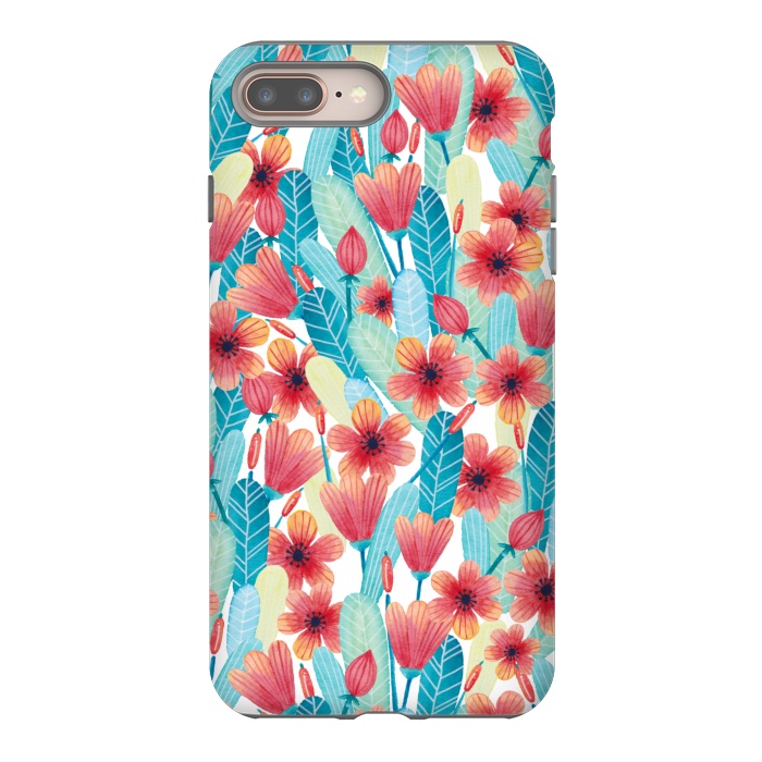 iPhone 7 plus StrongFit Delightful Daisies by gingerlique