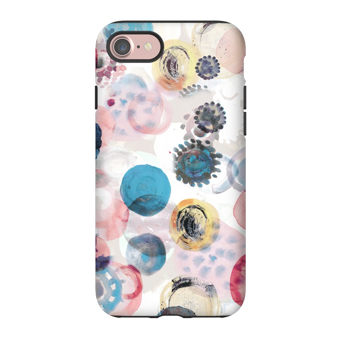 iPhone 7 StrongFit Colorful painted spots by Oana 