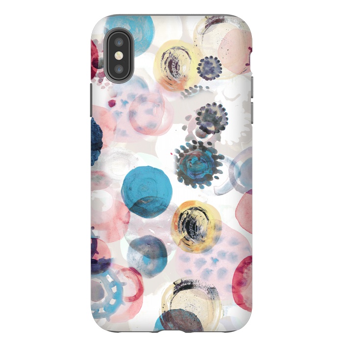 iPhone Xs Max StrongFit Colorful painted spots by Oana 