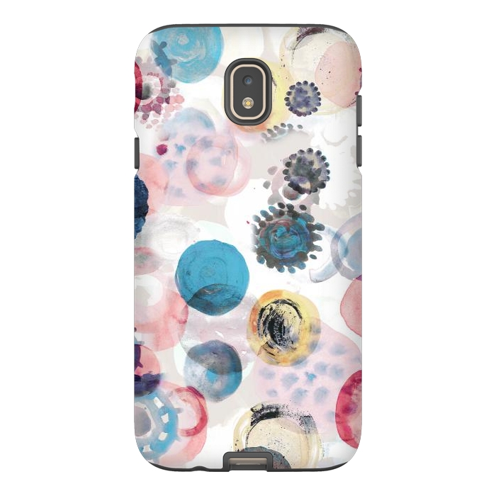 Galaxy J7 StrongFit Colorful painted spots by Oana 