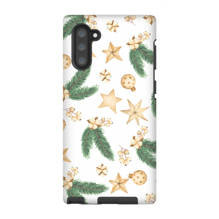 Galaxy Note 10 StrongFit christmas bells pattern by MALLIKA