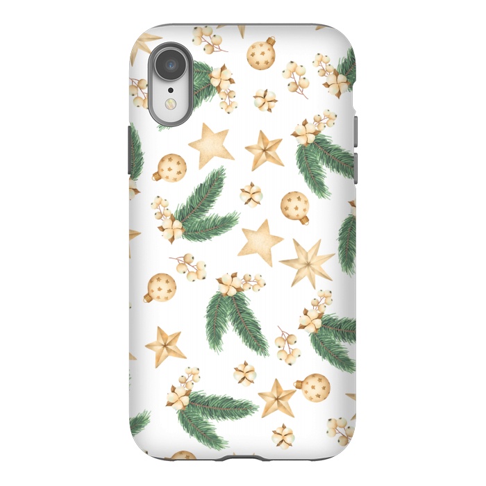 iPhone Xr StrongFit christmas bells pattern by MALLIKA