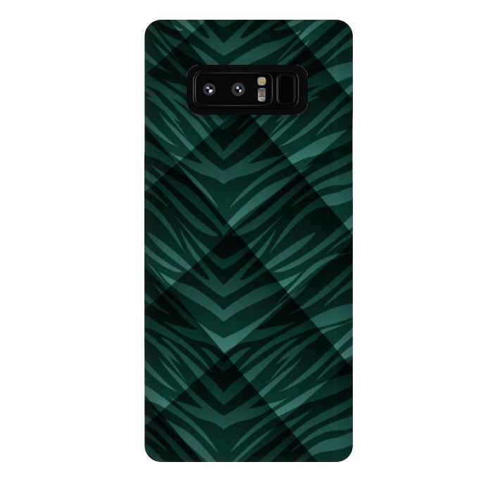 Galaxy Note 8 StrongFit green animal print by MALLIKA