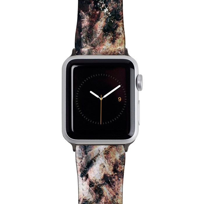 Watch 42mm / 44mm Strap PU leather Snowy mountains from above by Oana 