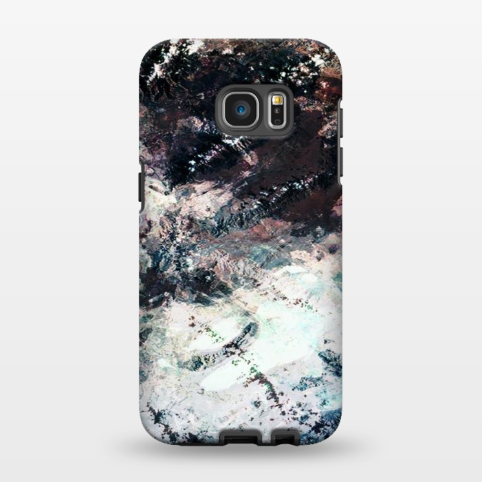 Galaxy S7 EDGE StrongFit Snowy mountains from above by Oana 