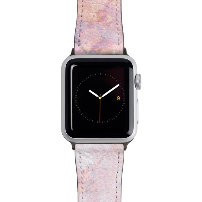Watch 38mm / 40mm Strap PU leather Pastel pink elegant marble by Oana 
