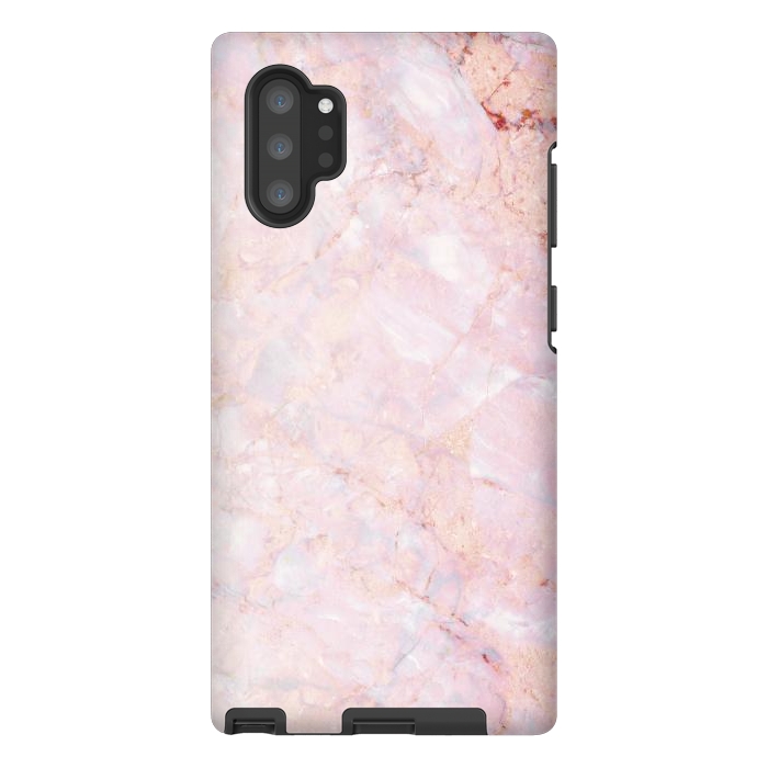 Galaxy Note 10 plus StrongFit Pastel pink elegant marble by Oana 