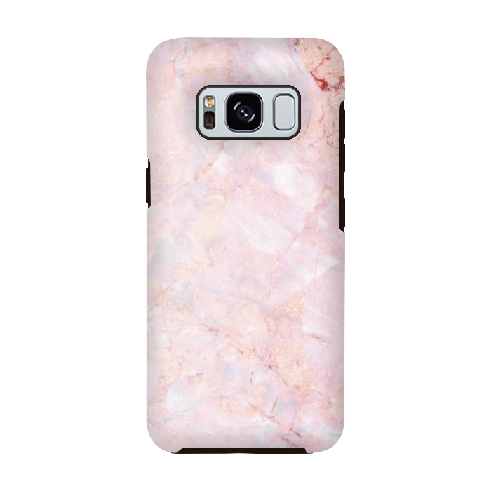 Galaxy S8 StrongFit Pastel pink elegant marble by Oana 