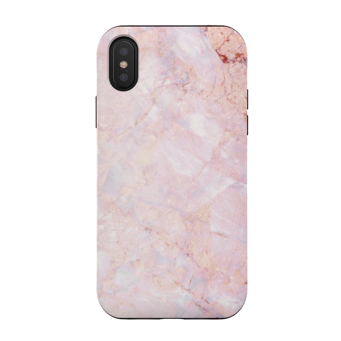 iPhone Xs / X StrongFit Pastel pink elegant marble by Oana 