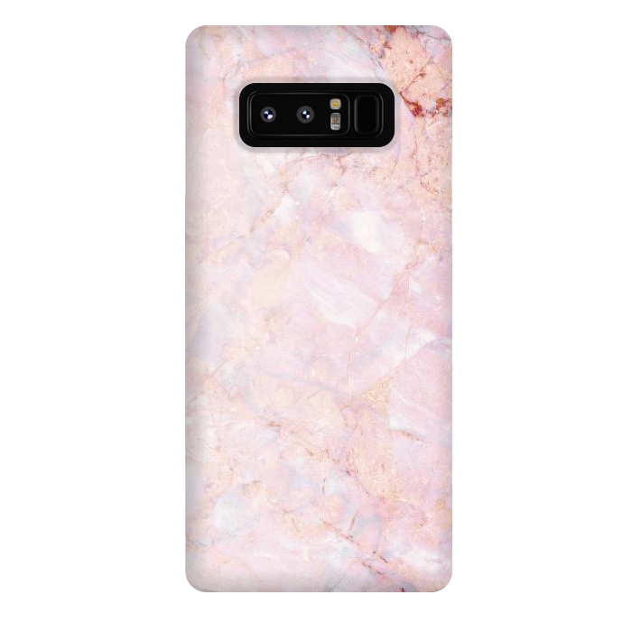 Galaxy Note 8 StrongFit Pastel pink elegant marble by Oana 
