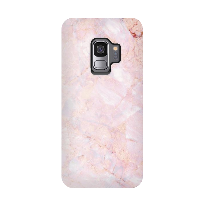 Galaxy S9 StrongFit Pastel pink elegant marble by Oana 