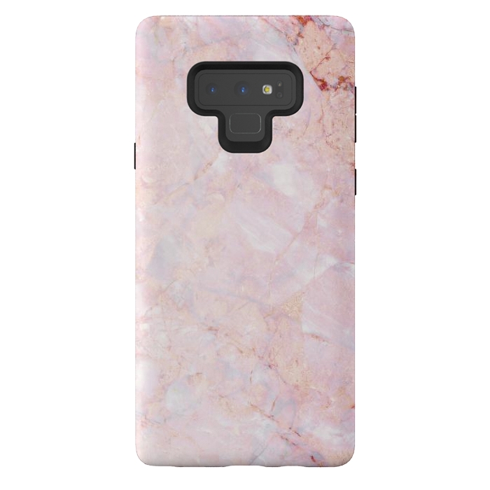 Galaxy Note 9 StrongFit Pastel pink elegant marble by Oana 