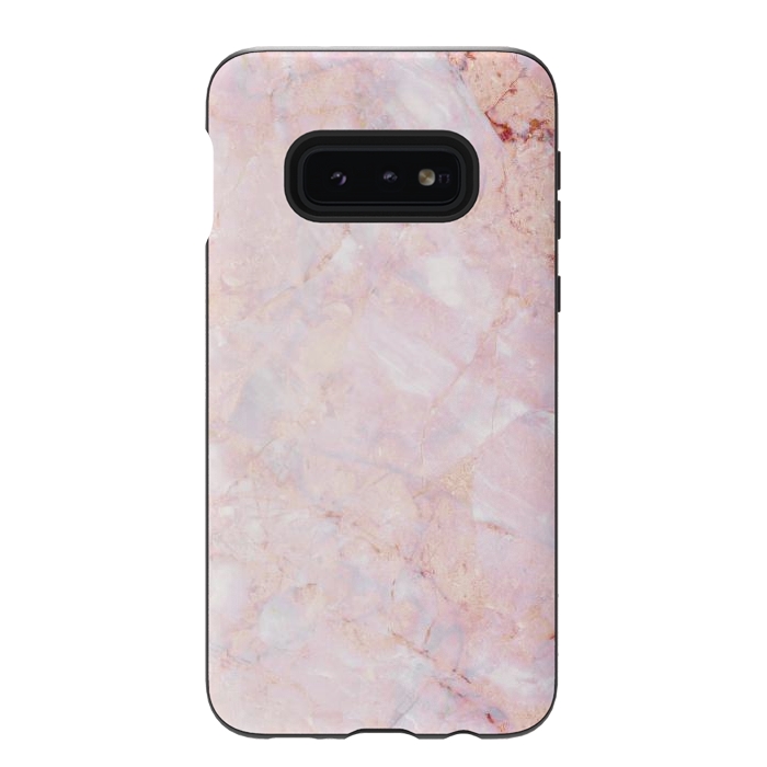 Galaxy S10e StrongFit Pastel pink elegant marble by Oana 